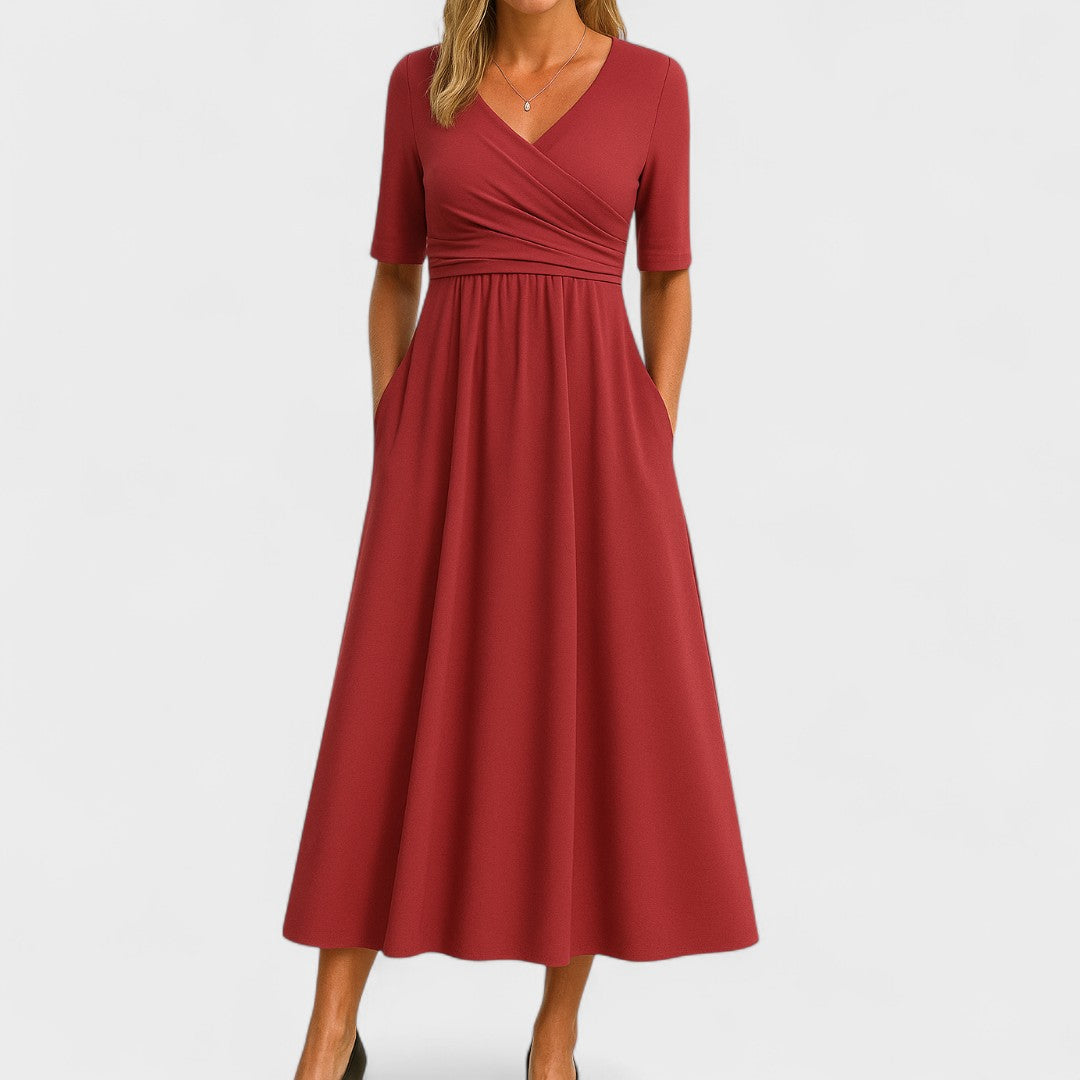 Joanna – Robe midi élégante