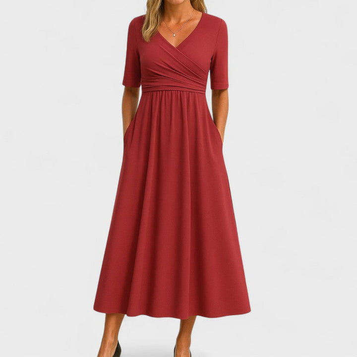 Joanna – Robe midi élégante