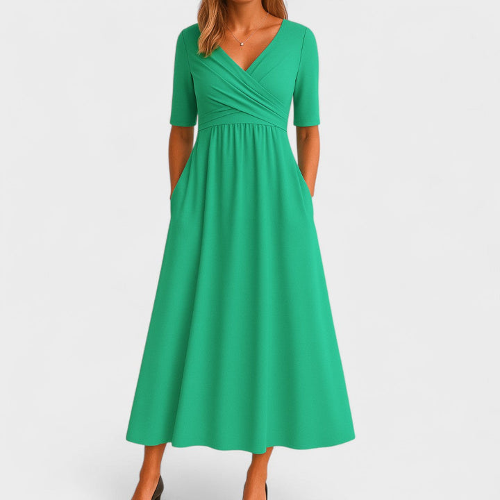 Joanna – Robe midi élégante