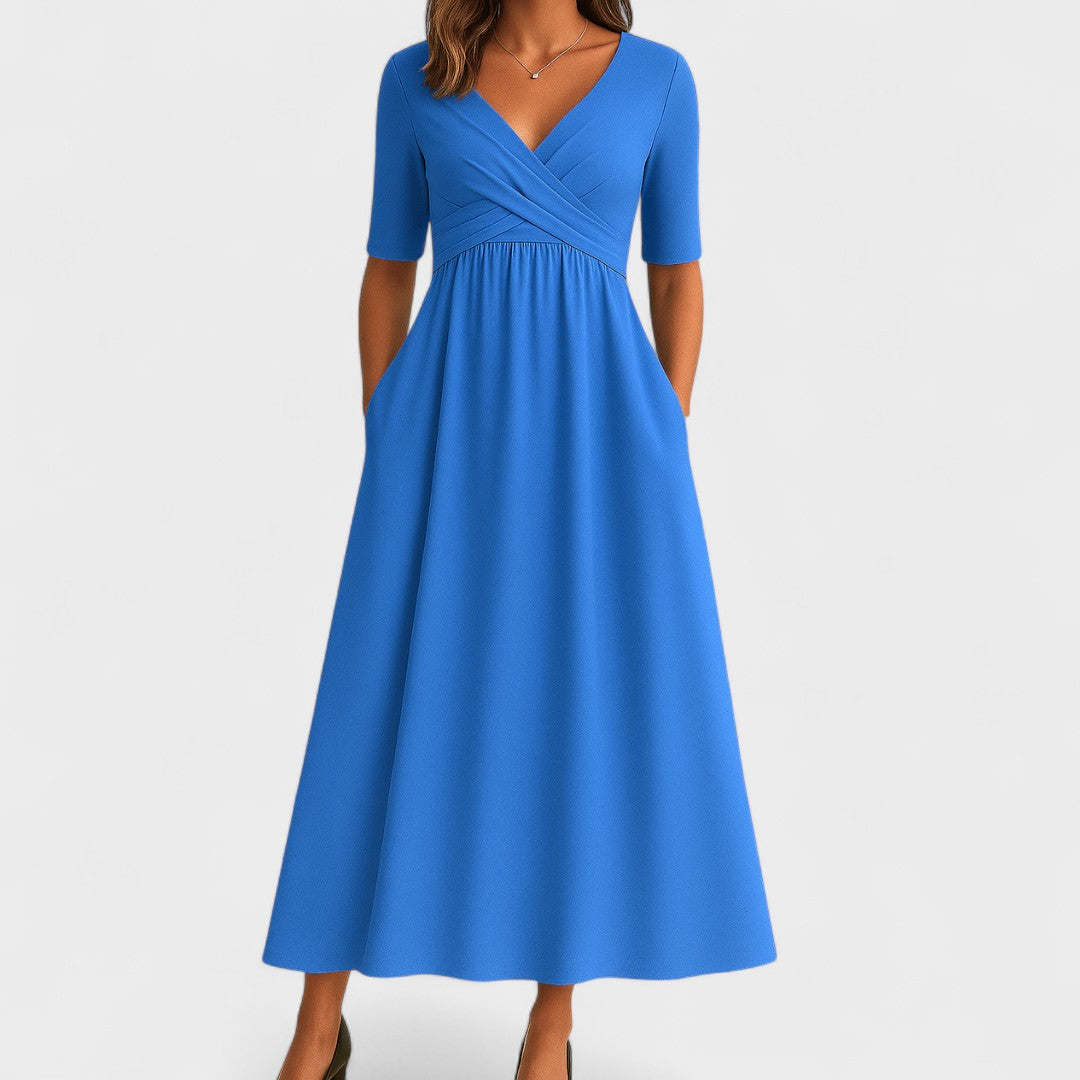 Joanna – Robe midi élégante