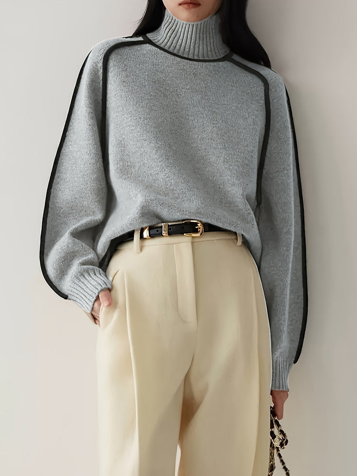 Inès – Pull col roulé délicat