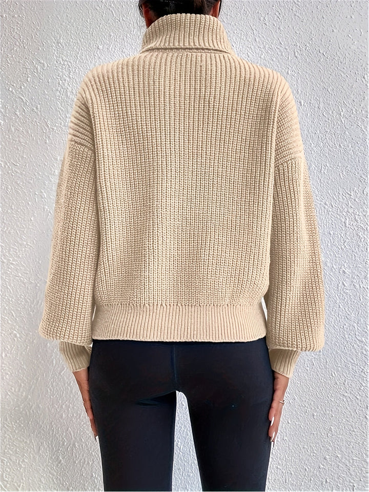 Louise – Pull col roulé élégant