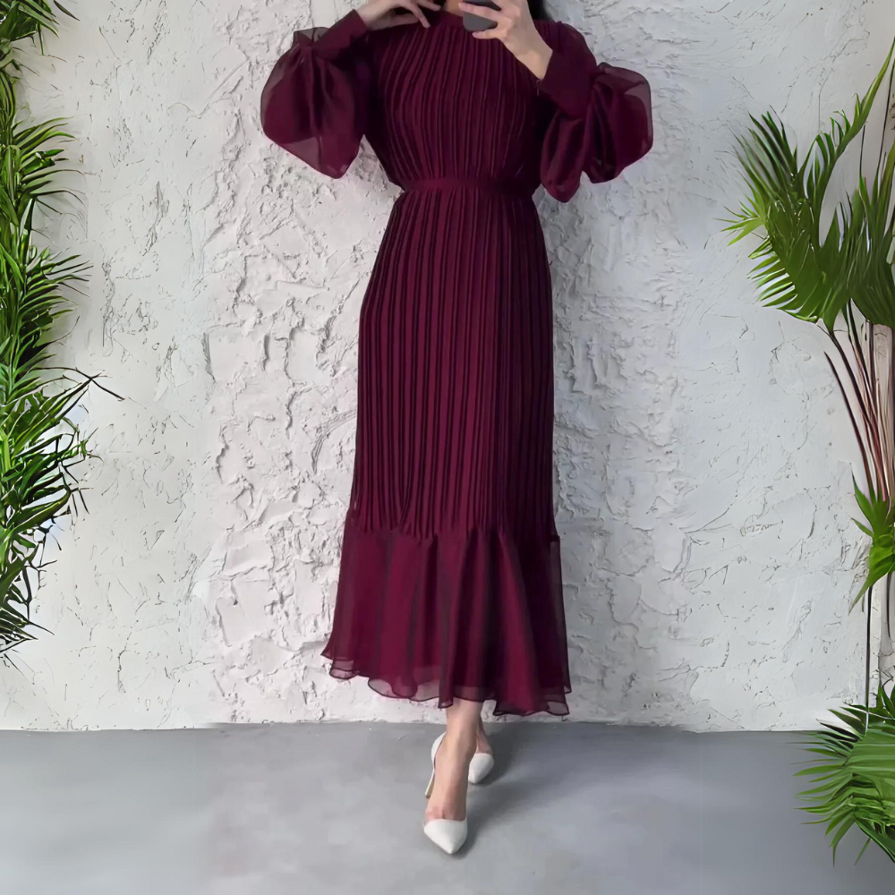 Cami - Robe de Soirée Chic Française Automne avec Accents en Maille