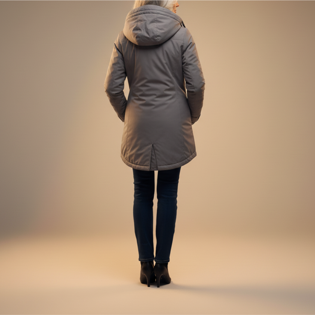 Éva – Veste Élégante à Capuche Doublée