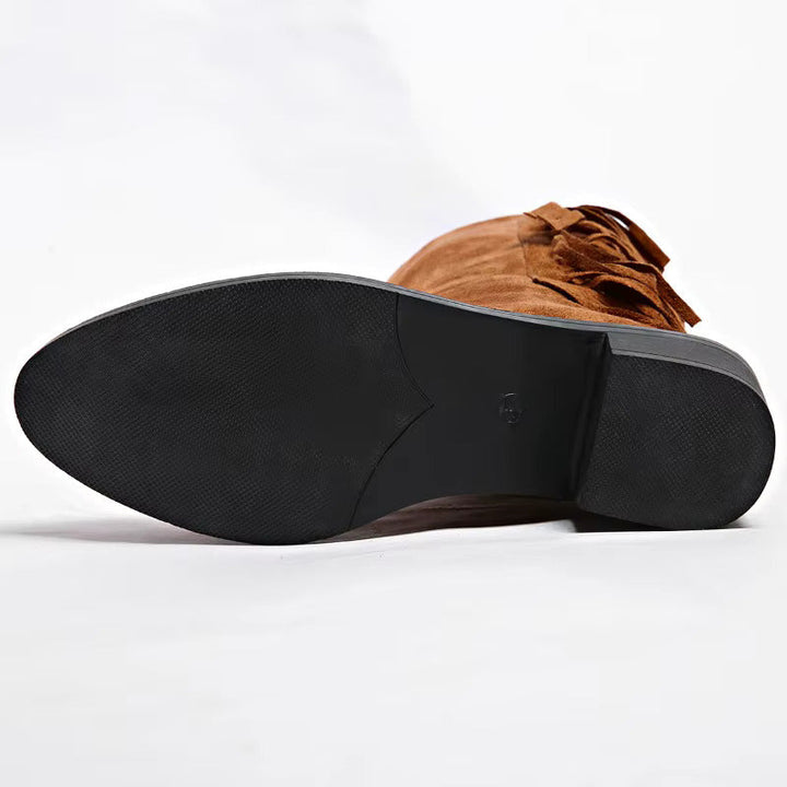 Bottes de Rue en Cuir Raffiné