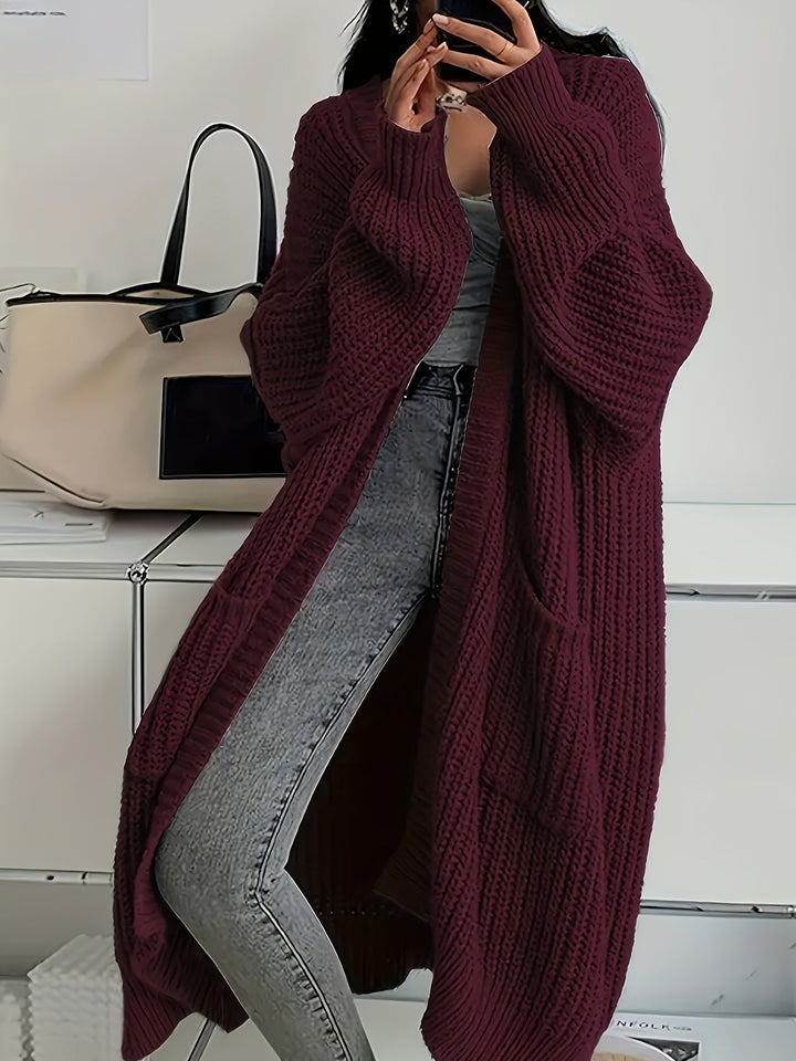 Élise – Cardigan long et élégant