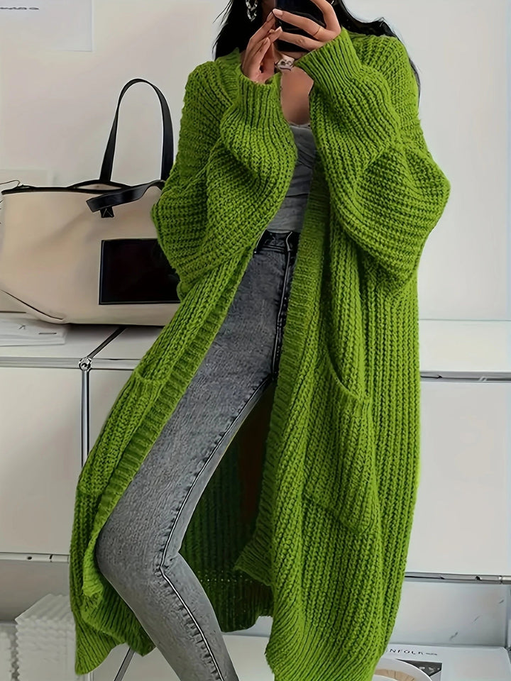 Élise – Cardigan long et élégant