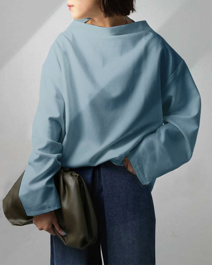 Élise – Pull doux à col roulé élégant