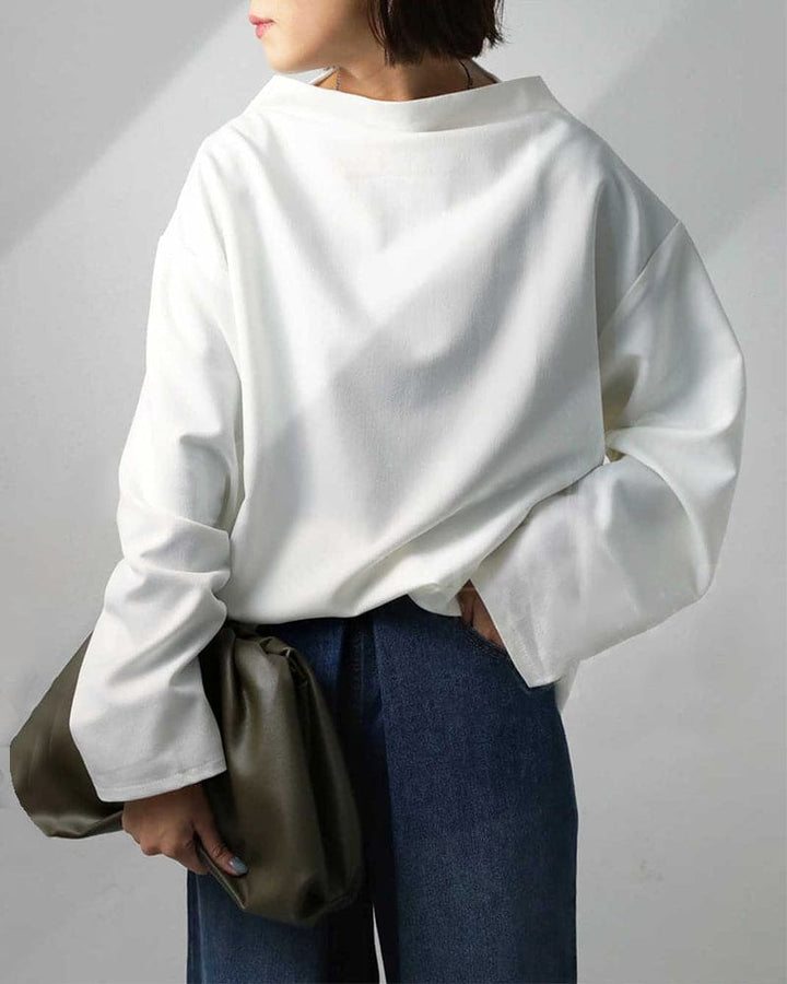 Élise – Pull doux à col roulé élégant