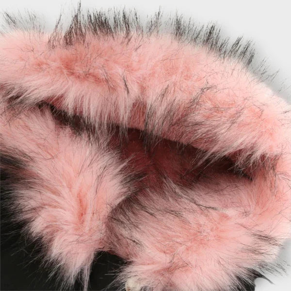 Amandine – Veste d'hiver élégante avec fourrure.