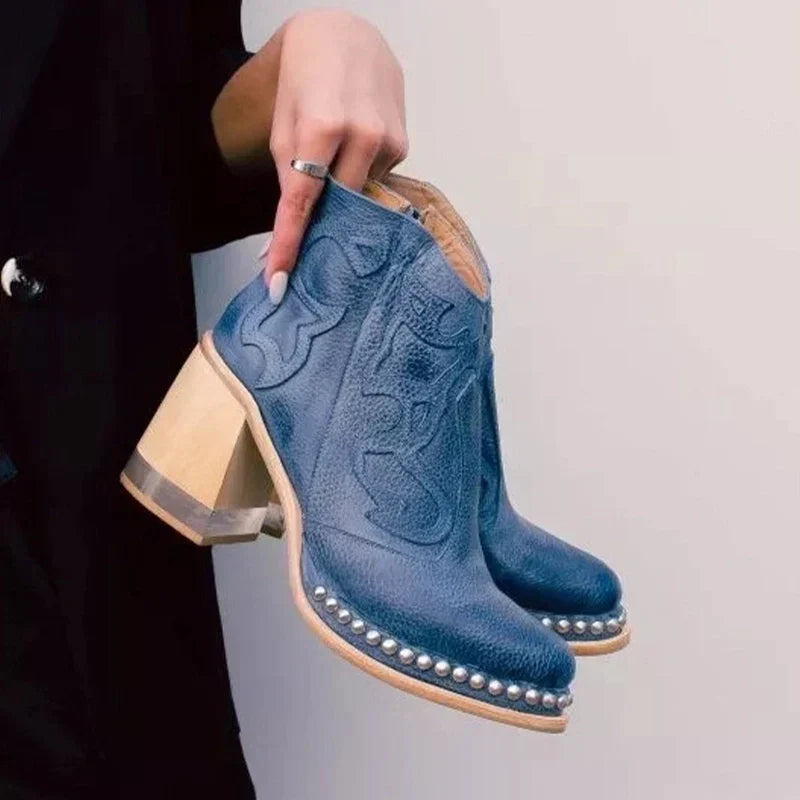 Bottes Mi-Montantes Brodées Norwich