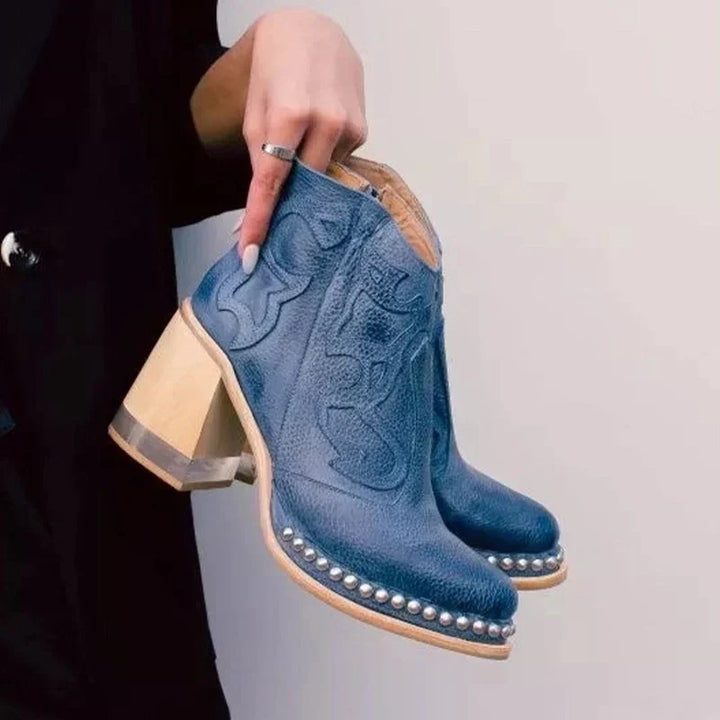 Bottes Mi-Montantes Brodées Norwich