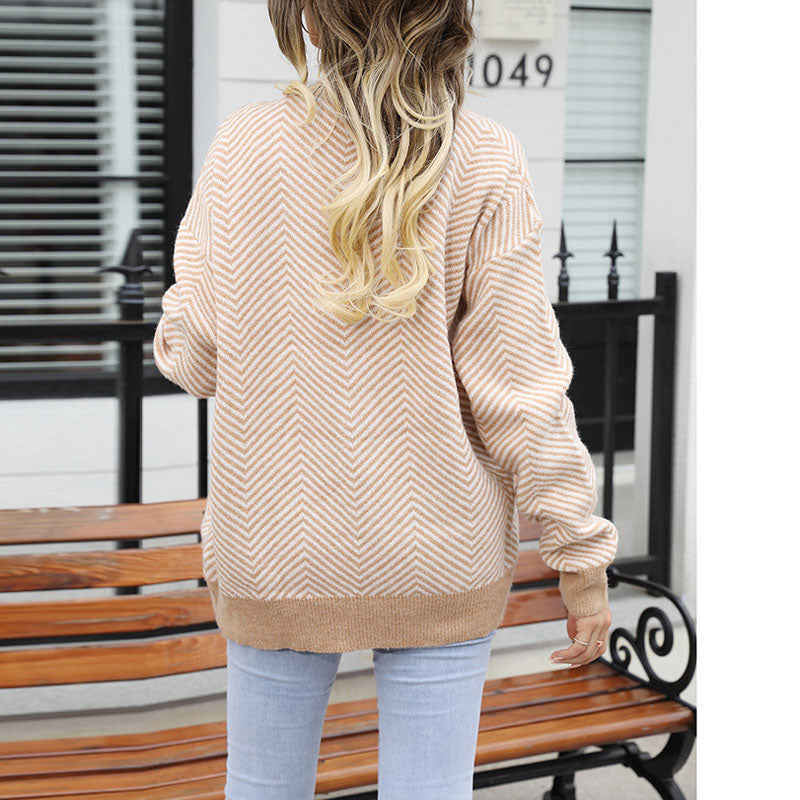 L'LEVANI™ | Cardigan Décontracté À Rayures