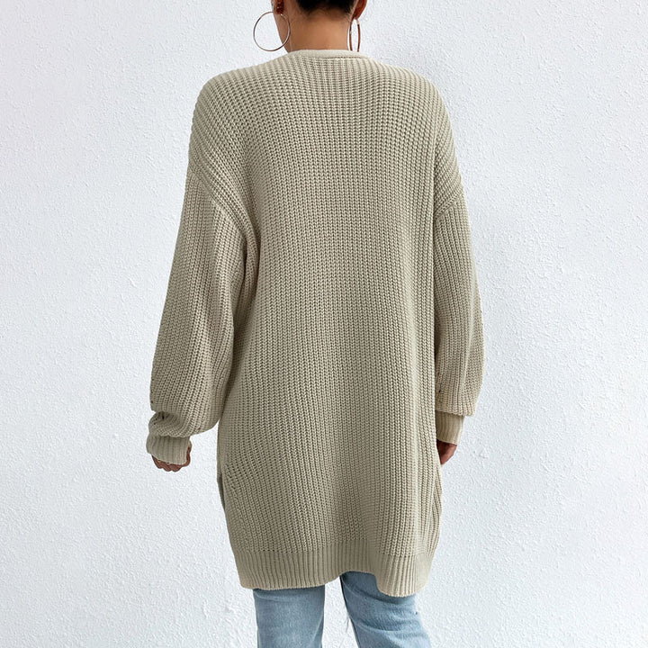 L'LEVANI™ | Cardigan Tricoté Décontracté De Couleur Unie