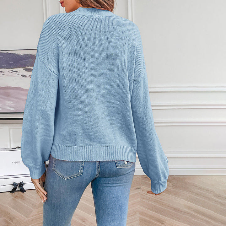 L'LEVANI™ | Cardigan Tricoté Fleuri 3D