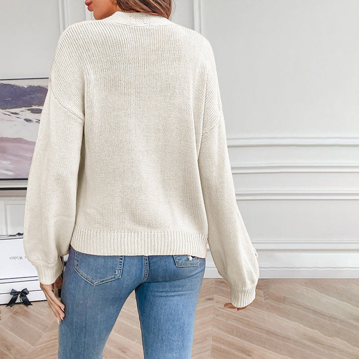 L'LEVANI™ | Cardigan Tricoté Fleuri 3D