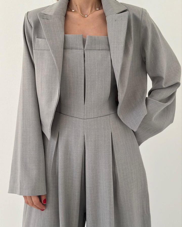 L'LEVANI™ | Ensemble Femme Bustier + Veste – Style Élégant & Tendance