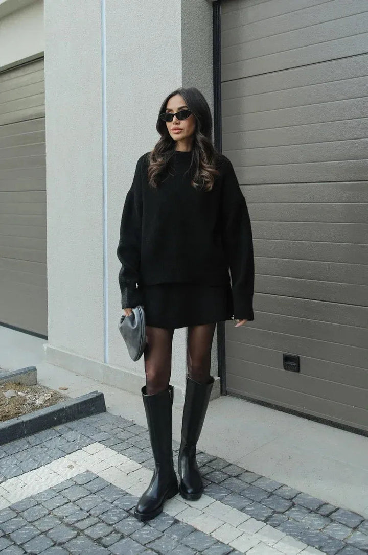 L'LEVANI™ | Ensemble Jupe En Coton (Pull + Jupe)