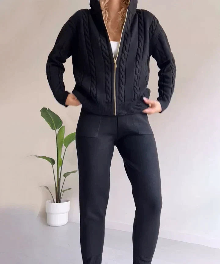 L'LEVANI™ | Ensemble Neptune 2 Pièces Avec Cardigan & Pull Décontractés