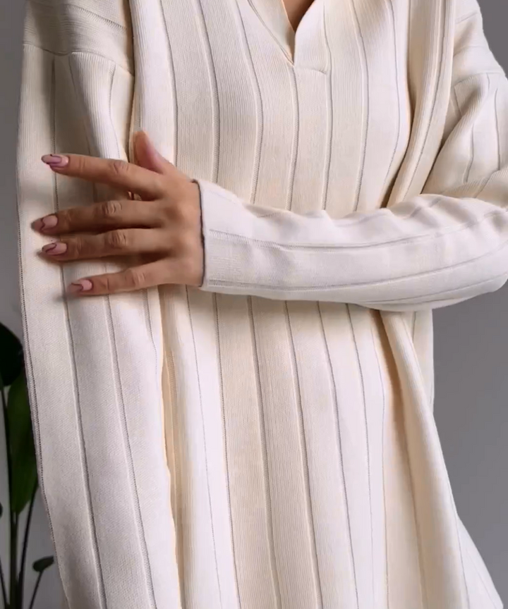 L'LEVANI™ | Ensemble Victoria Deux Pièces Avec Pull À Col en V