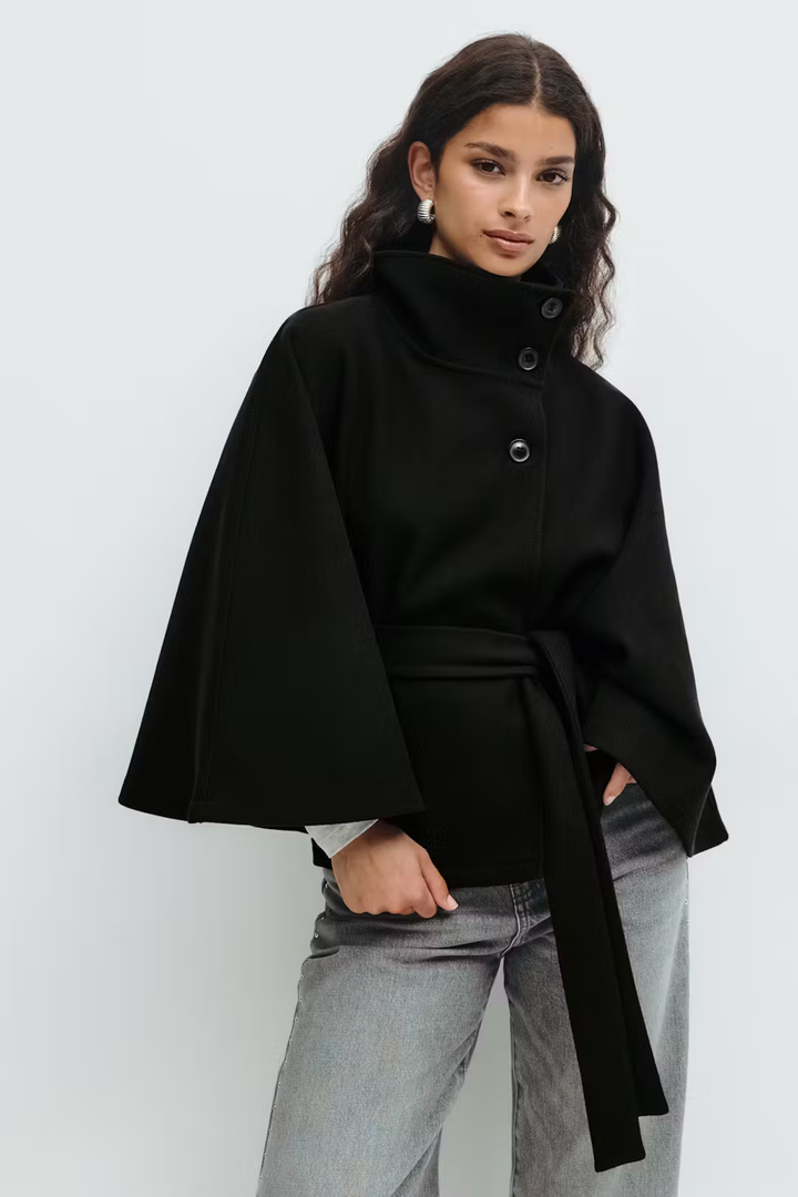 L'LEVANI™ | Gianna - Manteau ceinture de cape