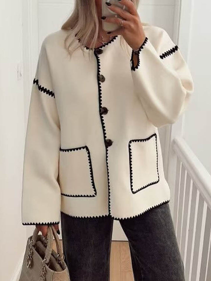 L'LEVANI™ | JULIETTE - VESTE CONTRASTÉE