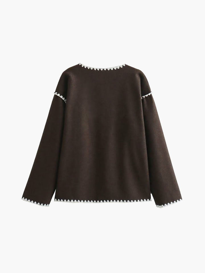 L'LEVANI™ | JULIETTE - VESTE CONTRASTÉE