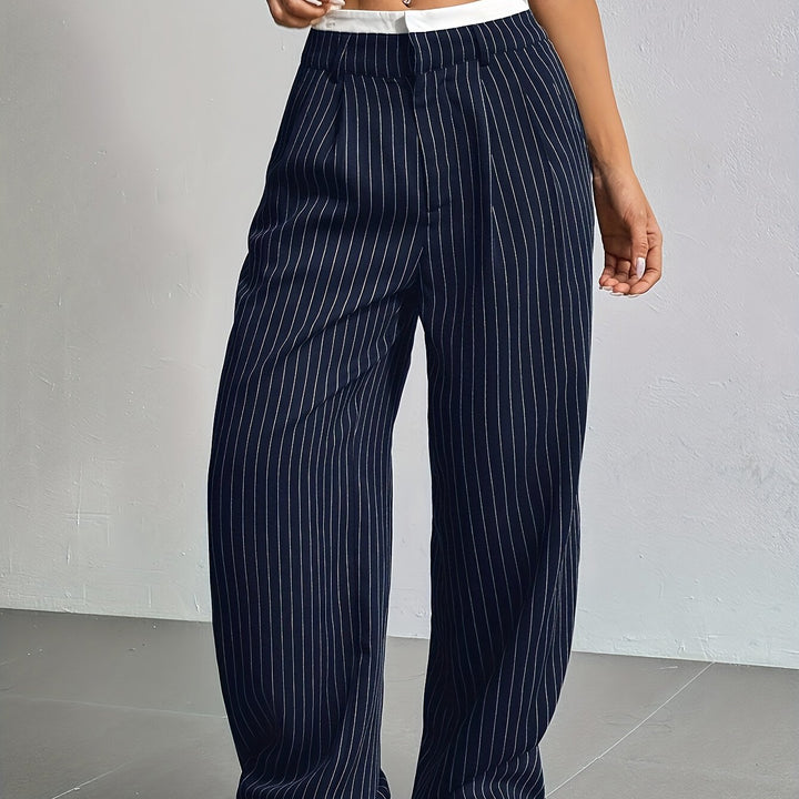 L'LEVANI™ | MADELEINE - PANTALON LARGE RAYÉ