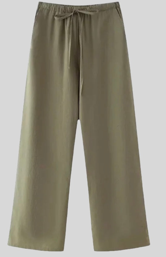 L'LEVANI™ | MERAL - ENSEMBLE EN LIN À DEUX PIÈCES