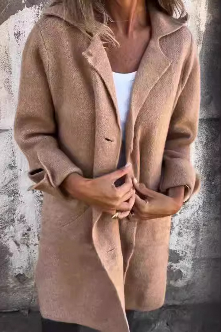 L'LEVANI™ | Manteau Boutonné Long En Cachemire