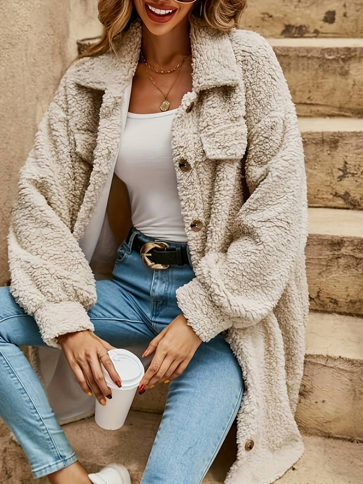L'LEVANI™ | Manteau Elize En Peluche Chaud & Décontracté