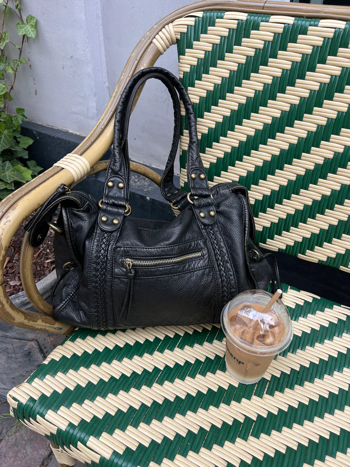 L'LEVANI™ | SAGA - SAC ÉPAULE ÉLÉGANT AVEC DÉTAILS DORÉS