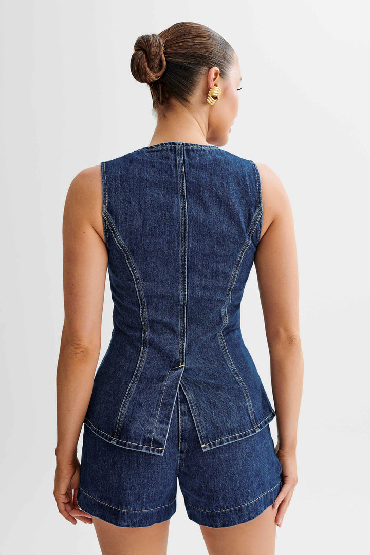 L'LEVANI™ | SARA - ENSEMBLE EN DENIM TENDANCE À BOUTONS