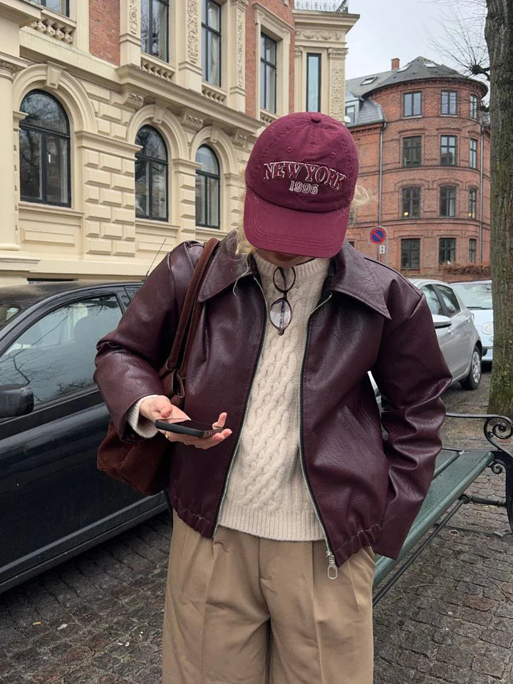 L'LEVANI™ | Veste Emmy – L'indispensable pièce cuir au twist moderne