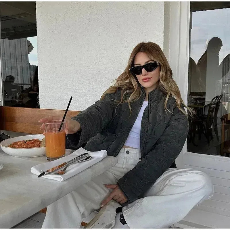 L'LEVANI™ | Veste Matelassée en Coton – Confort & Élégance Décontractée