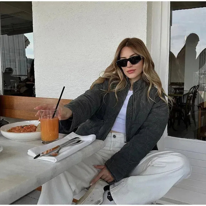 L'LEVANI™ | Veste Matelassée en Coton – Confort & Élégance Décontractée