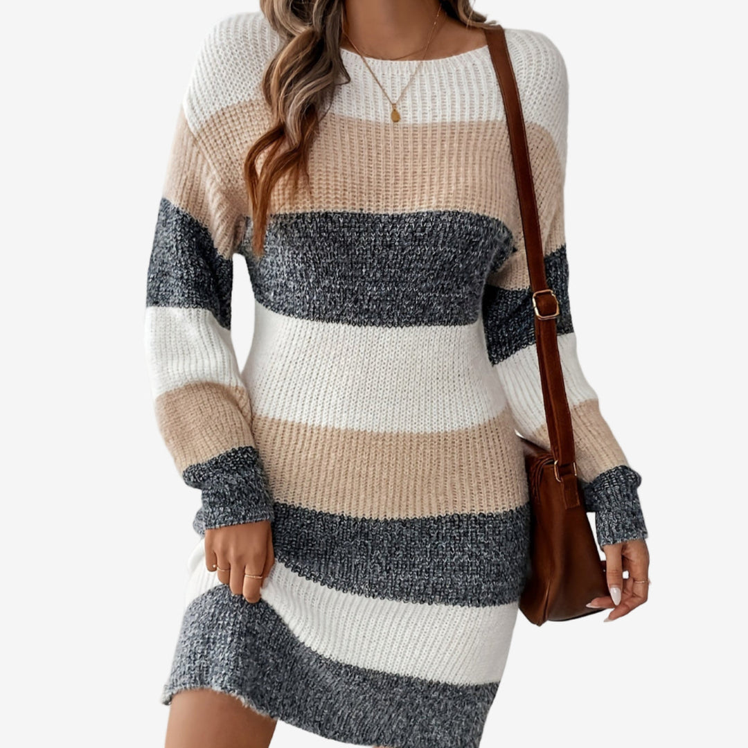 Elestte™ Striped Pull-Over Robe