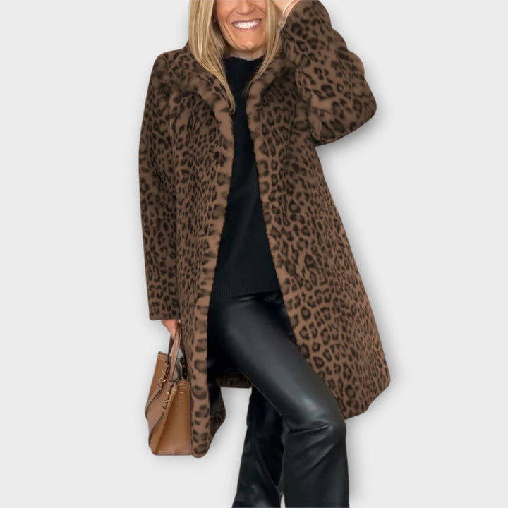 Élodie – Manteau léopard sophistiqué