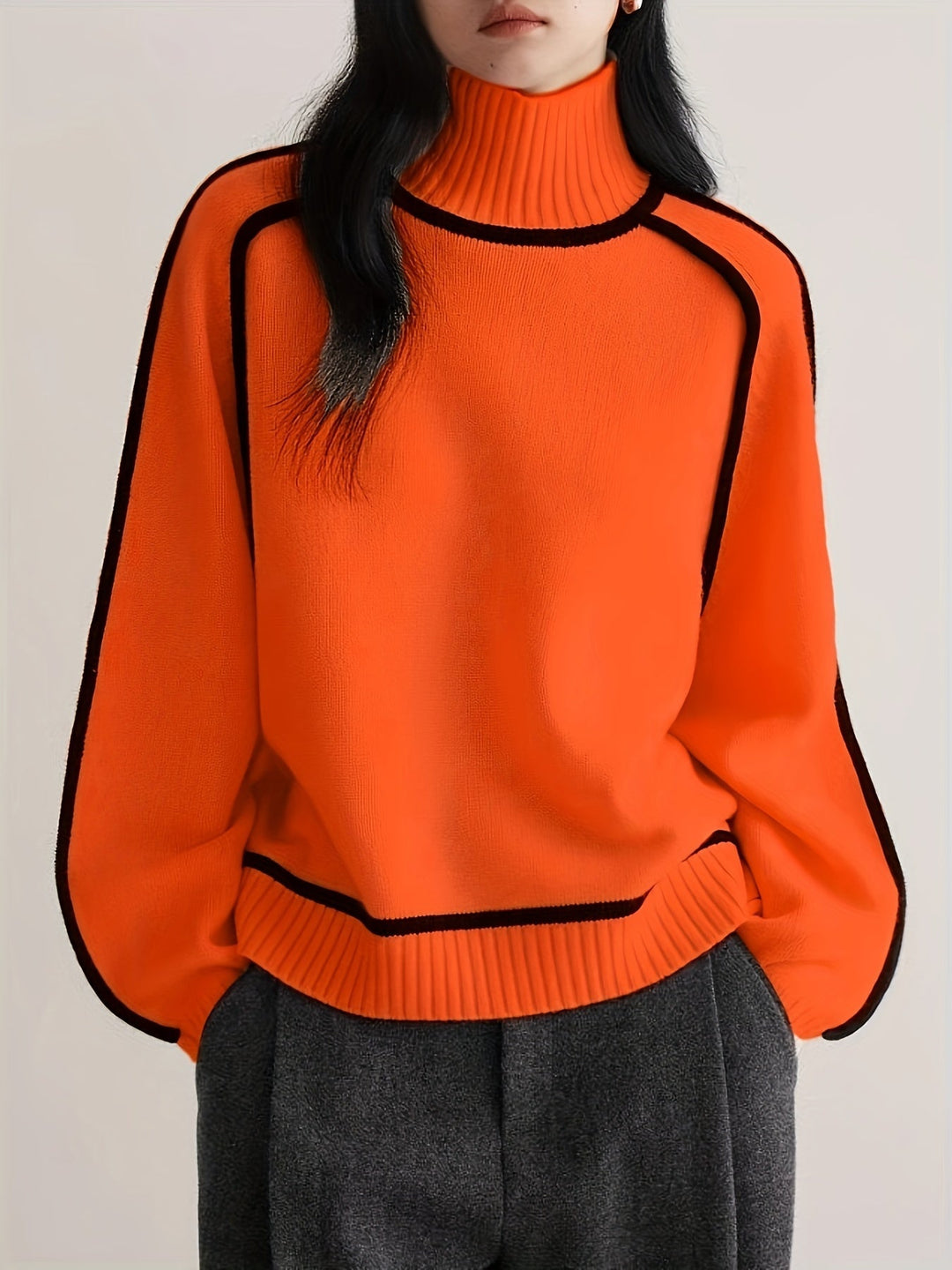 Inès – Pull col roulé délicat