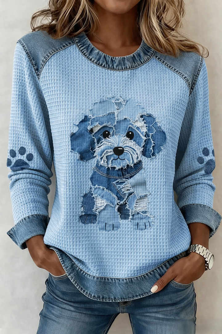 Alynéa | Blouse Patchwork Chic et Doux